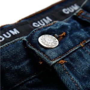 Edward Cuming Circle Inset Dark Wash Jeans Size 2